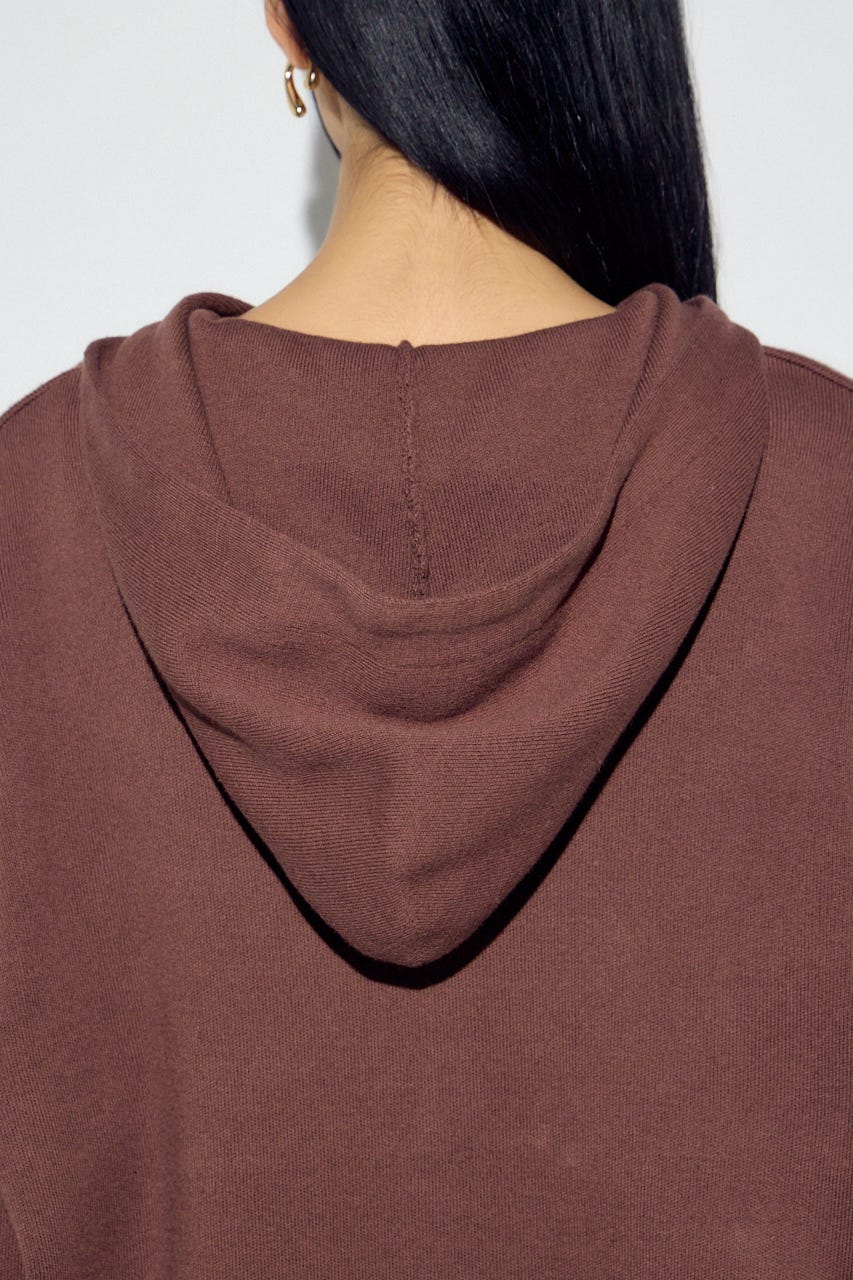 Wジップニットフーディー BRN S