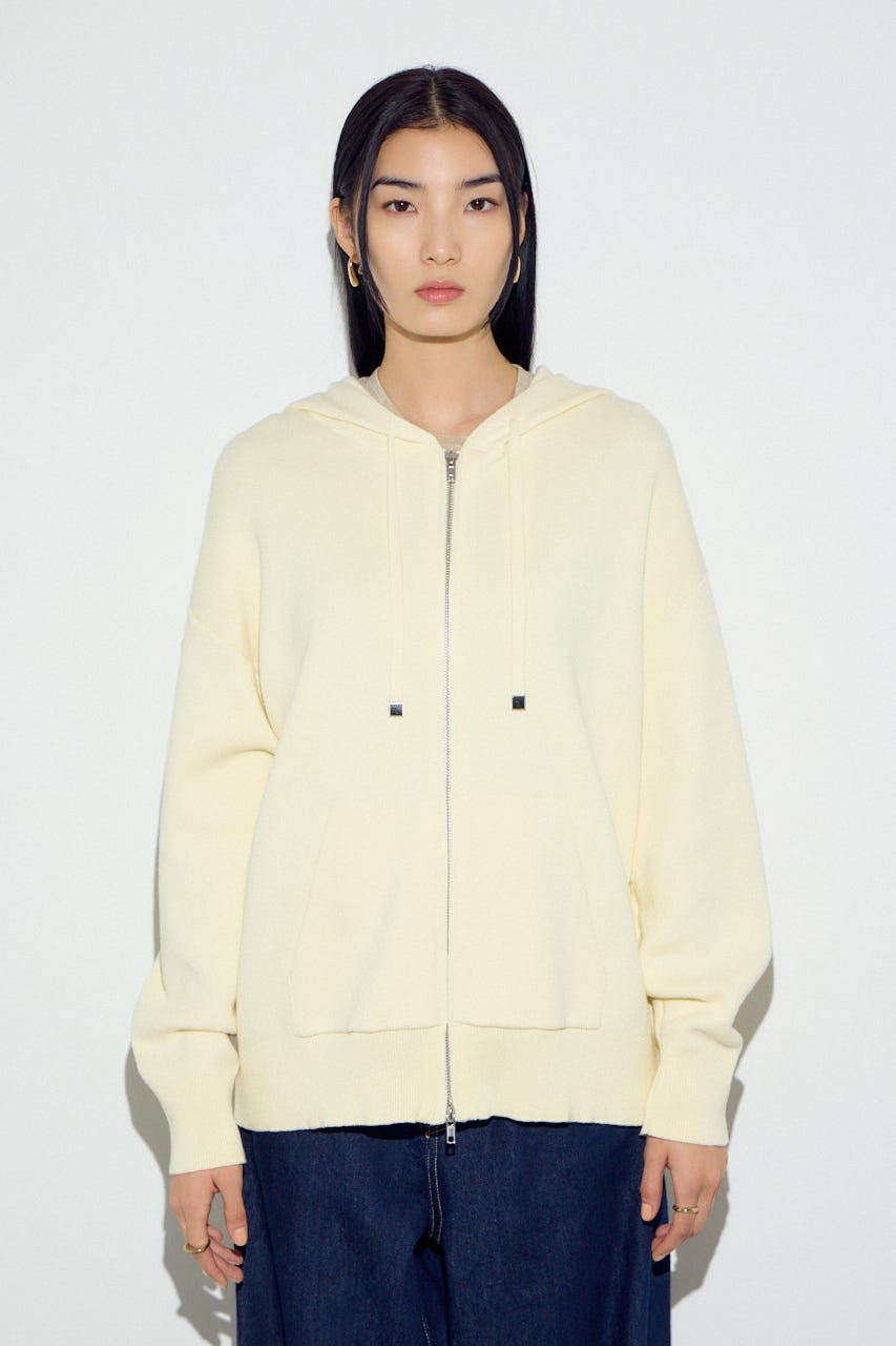 Wジップニットフーディー IVOY M