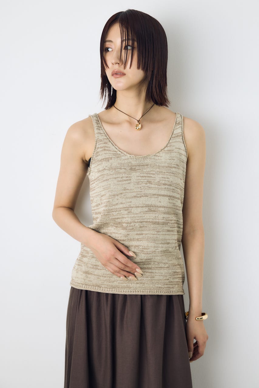 AZUL BY MOUSSY | メランジニットキャミソール (タンクトップ ) |SHEL