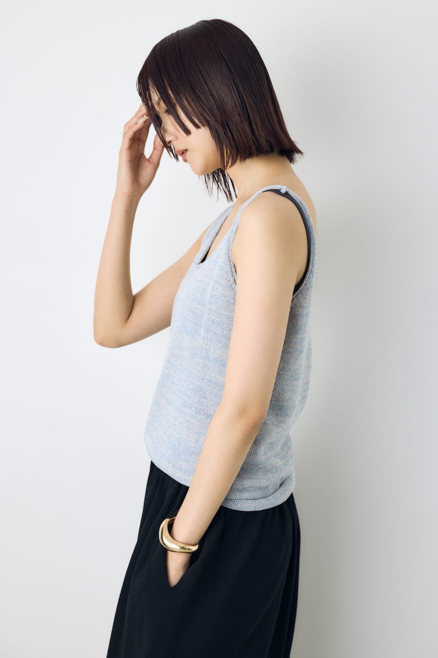 AZUL BY MOUSSY | メランジニットキャミソール (タンクトップ ) |SHEL