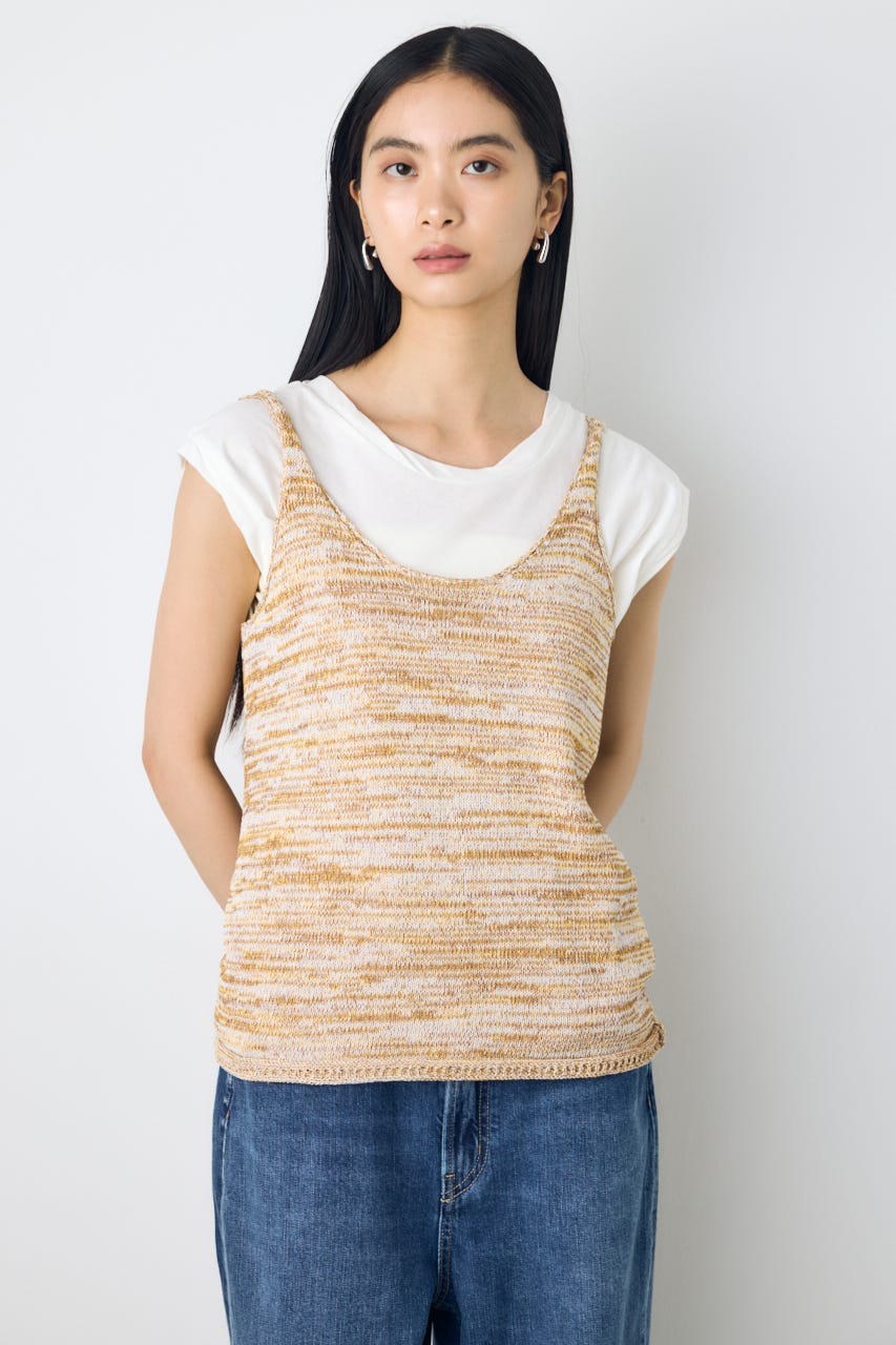 AZUL BY MOUSSY | メランジニットキャミソール (タンクトップ ) |SHEL
