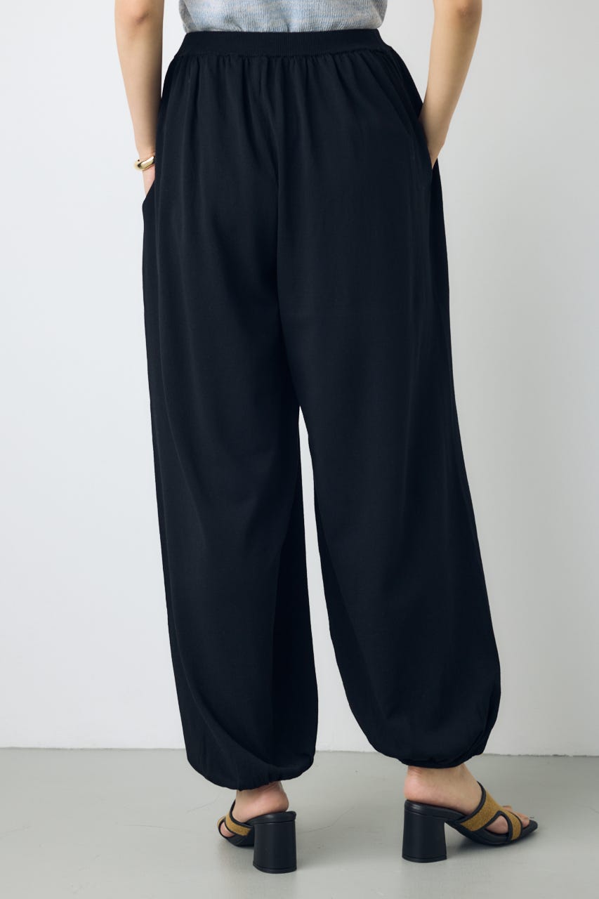 ニットリラックスバルーンパンツ BLK M