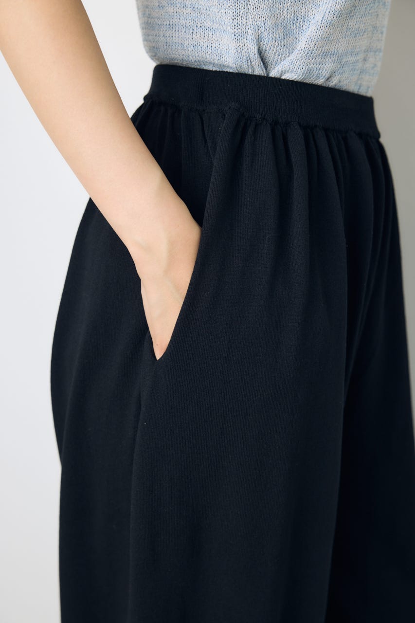 ニットリラックスバルーンパンツ BLK M