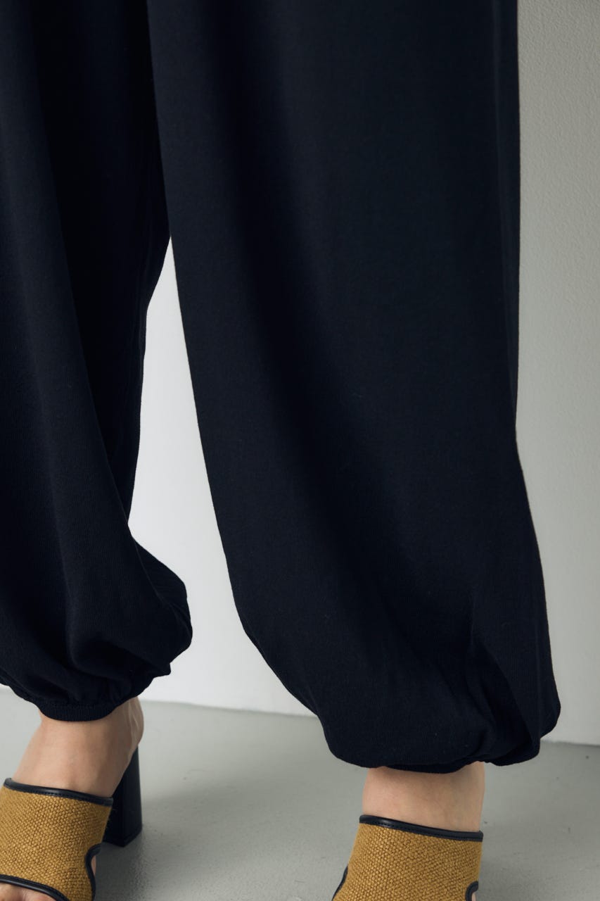 ニットリラックスバルーンパンツ BLK M