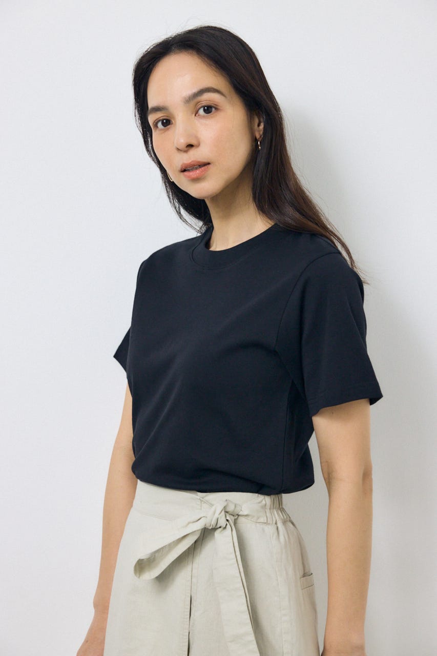 プレミアムコットンベーシック半袖Tシャツ BLK S
