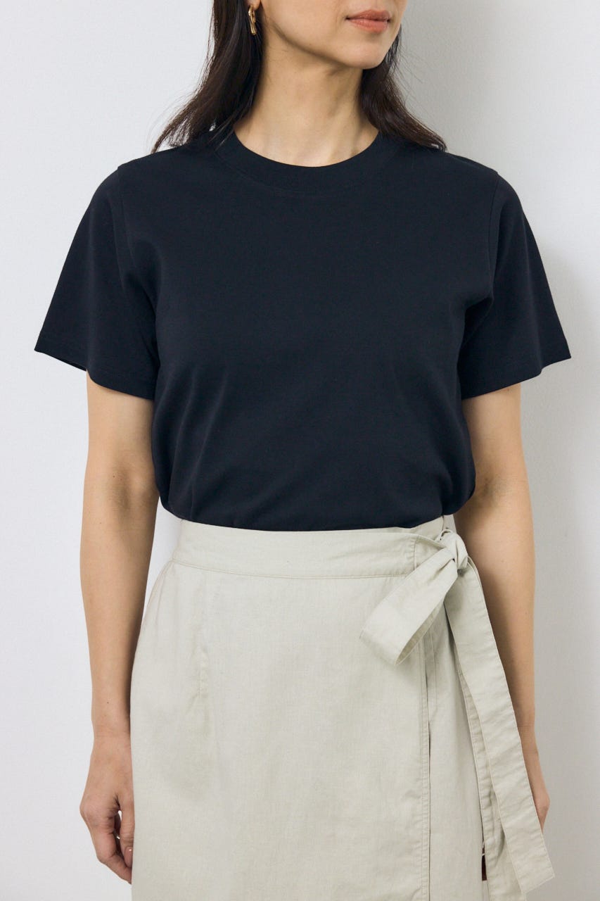 プレミアムコットンベーシック半袖Tシャツ BLK S