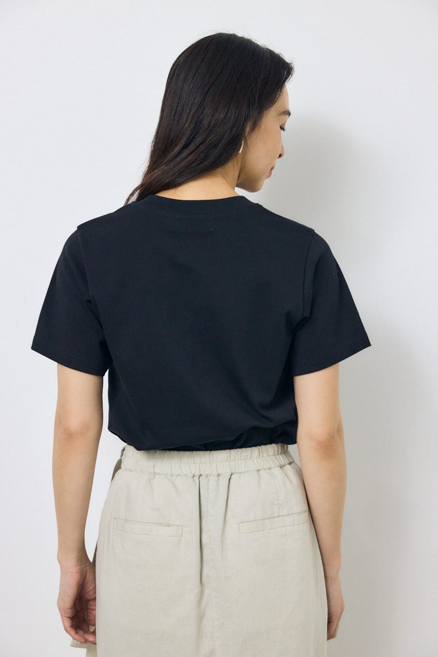 プレミアムコットンベーシック半袖Tシャツ BLK S