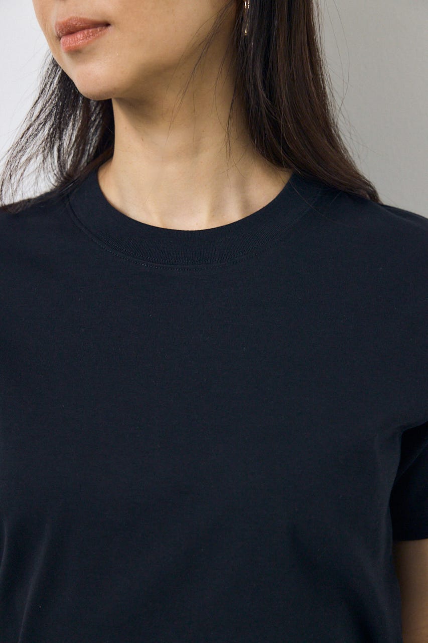プレミアムコットンベーシック半袖Tシャツ BLK S