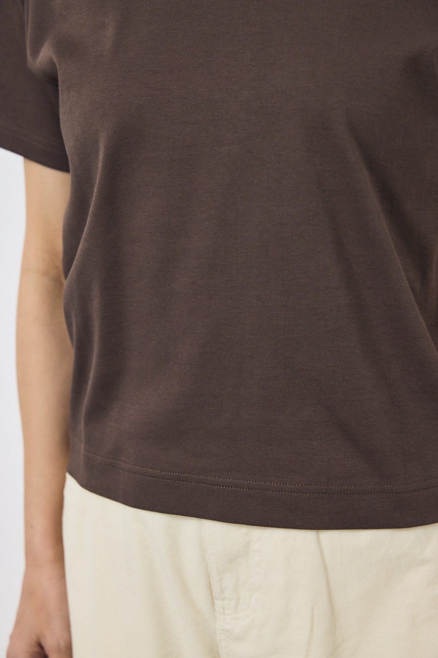 プレミアムコットンベーシック半袖Tシャツ BRN M