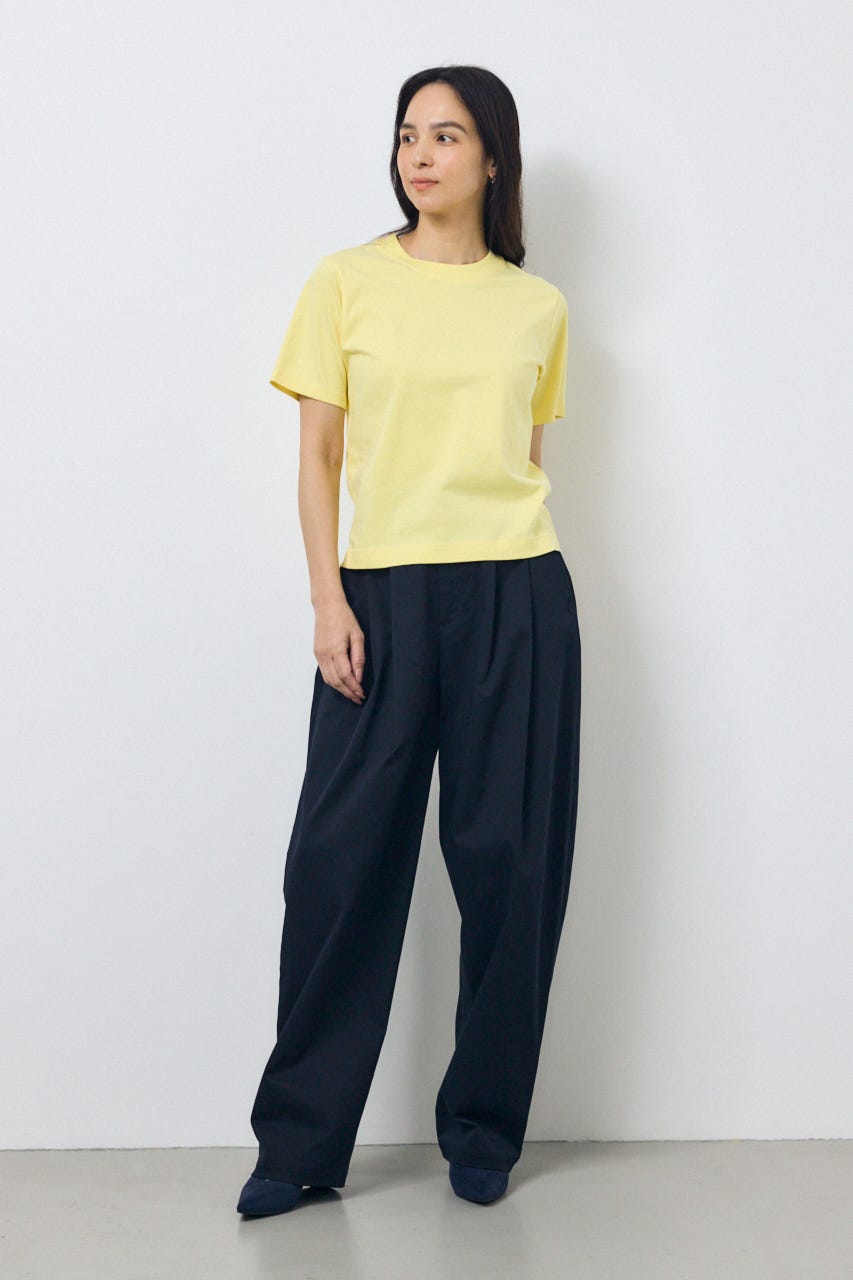 プレミアムコットンベーシック半袖Tシャツ L/YEL S
