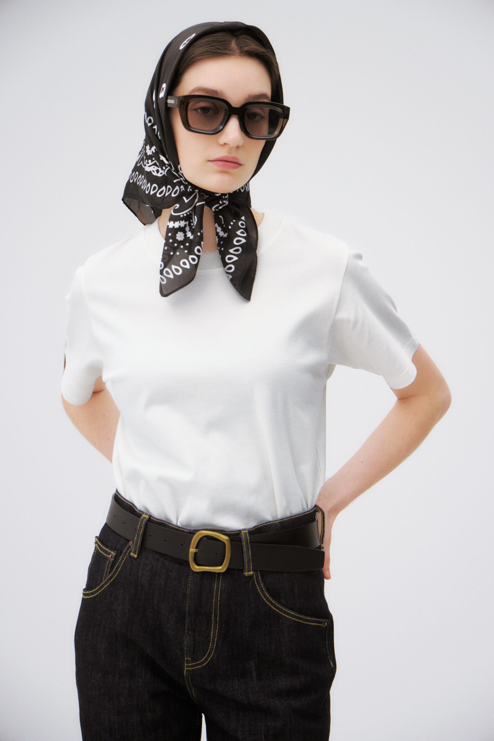 プレミアムコットンベーシック半袖Tシャツ O/WHT S