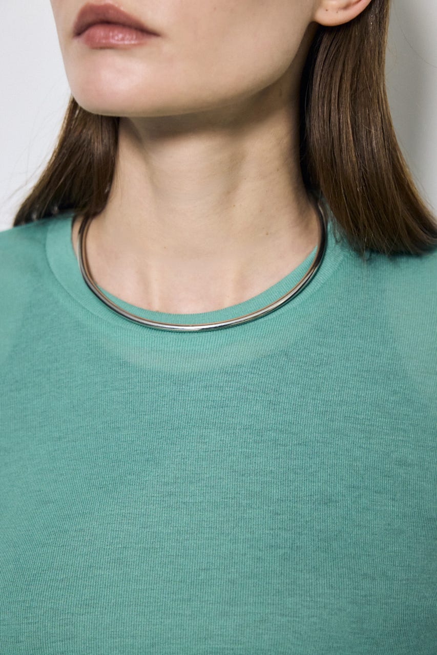 シアー素材ロングTシャツ GRN FREE