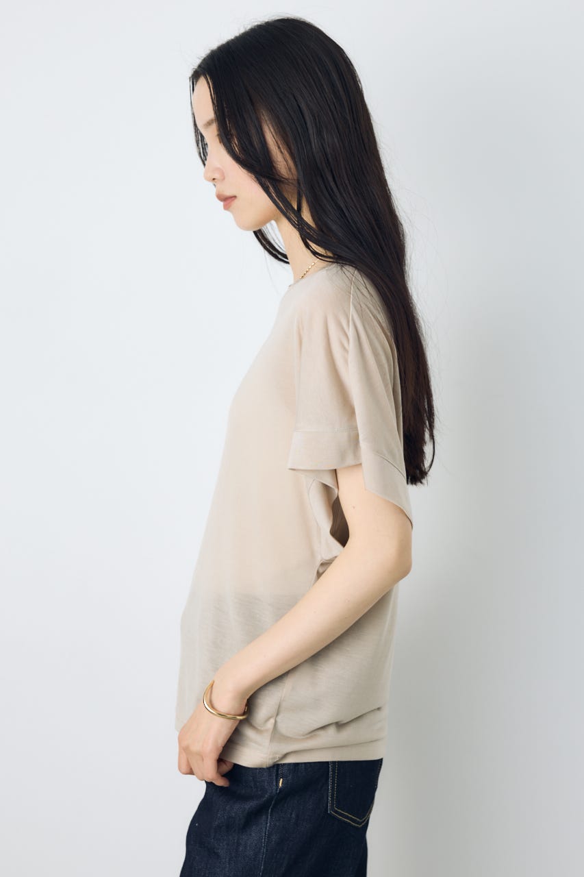 AZUL BY MOUSSY | ドレープフレンチスリーブTシャツ (Tシャツ