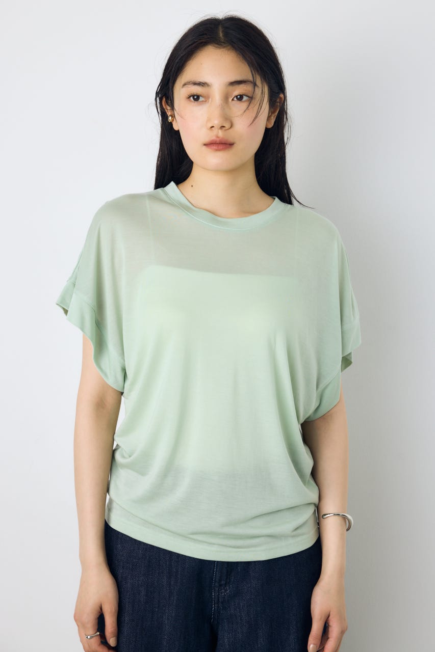 ドレープフレンチスリーブTシャツ MINT M