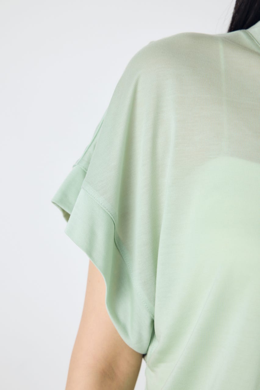 ドレープフレンチスリーブTシャツ MINT M