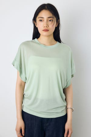 ドレープフレンチスリーブTシャツ