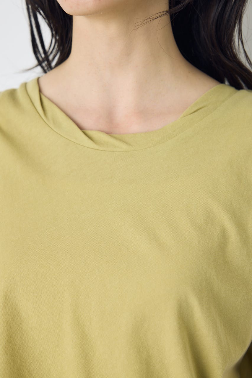 ドライタッチツイストネックタンクトップ LIME S