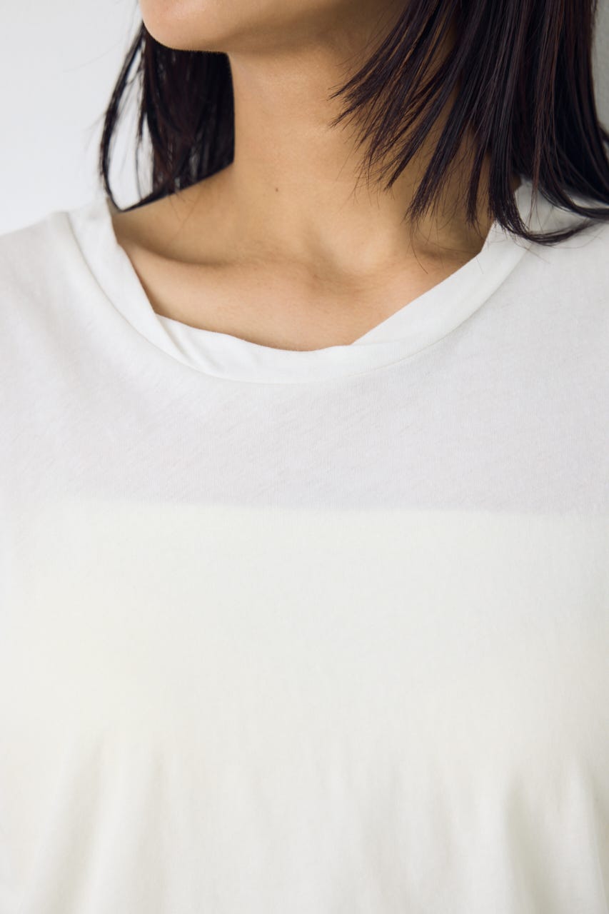 ドライタッチツイストネックタンクトップ O/WHT S