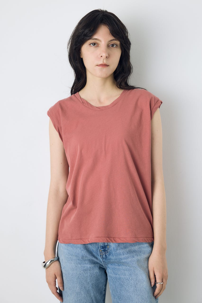 ドライタッチツイストネックタンクトップ PNK S