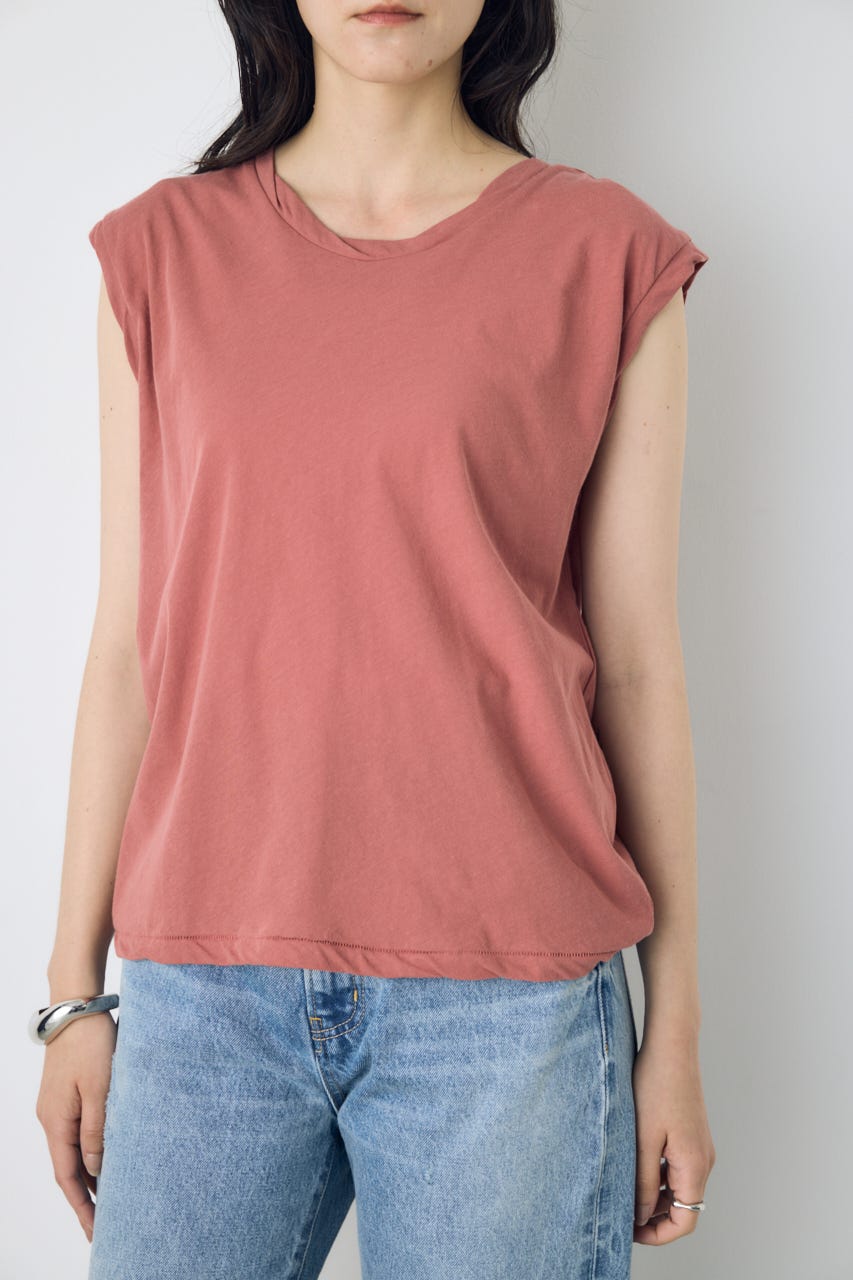 ドライタッチツイストネックタンクトップ PNK S