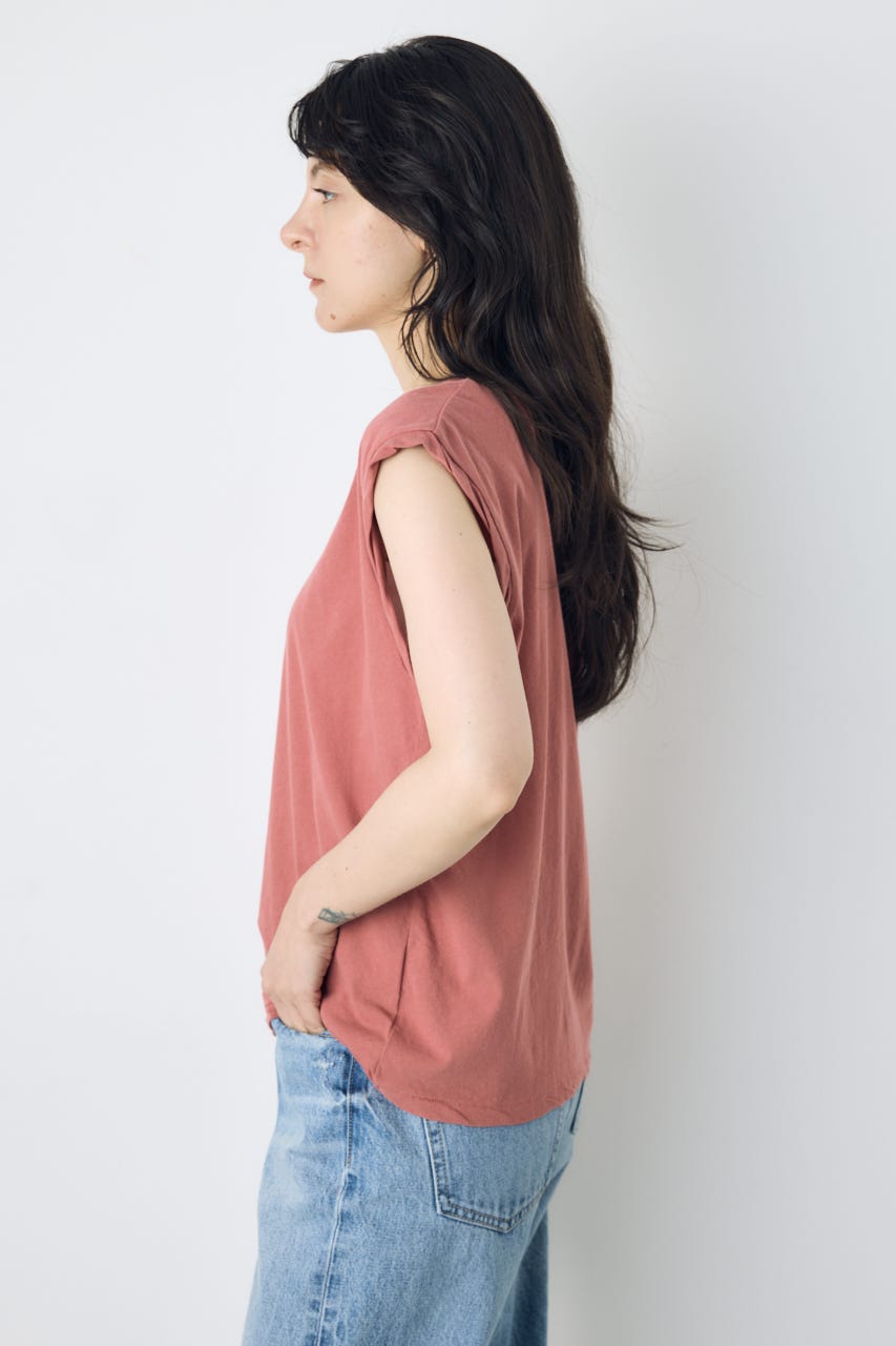 ドライタッチツイストネックタンクトップ PNK S