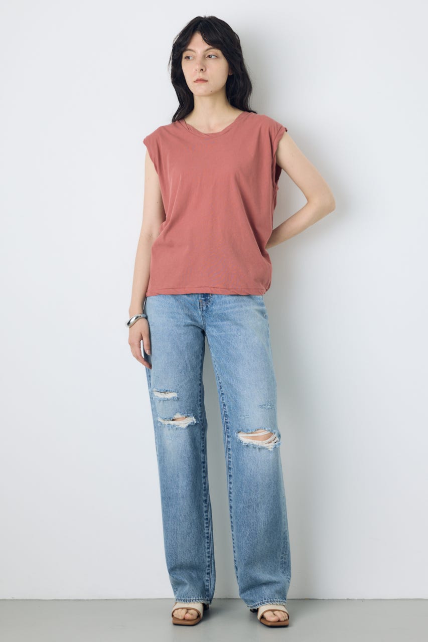 ドライタッチツイストネックタンクトップ PNK S