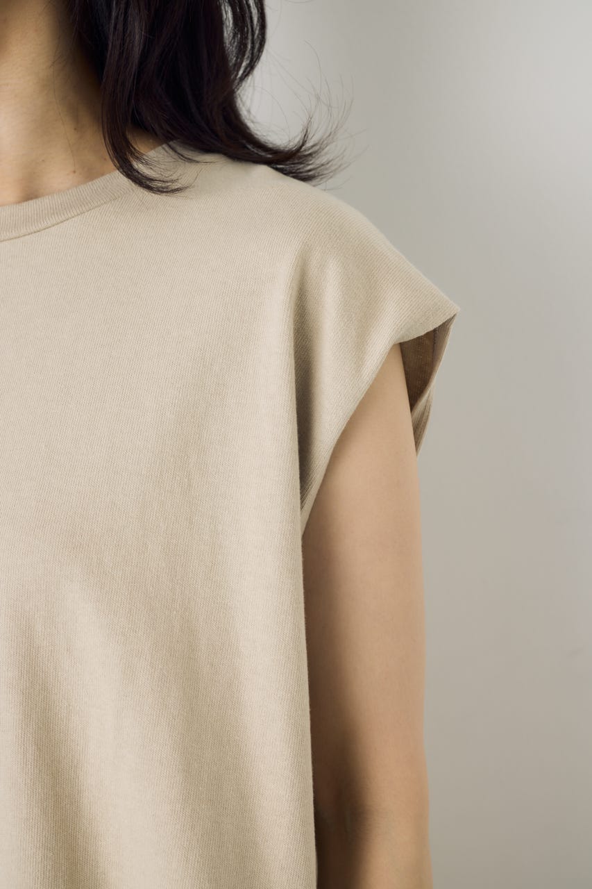 【GOLDEN PRICE 5/1(金)8:59までの特別価格】ノースリーブカットトップス BEG S