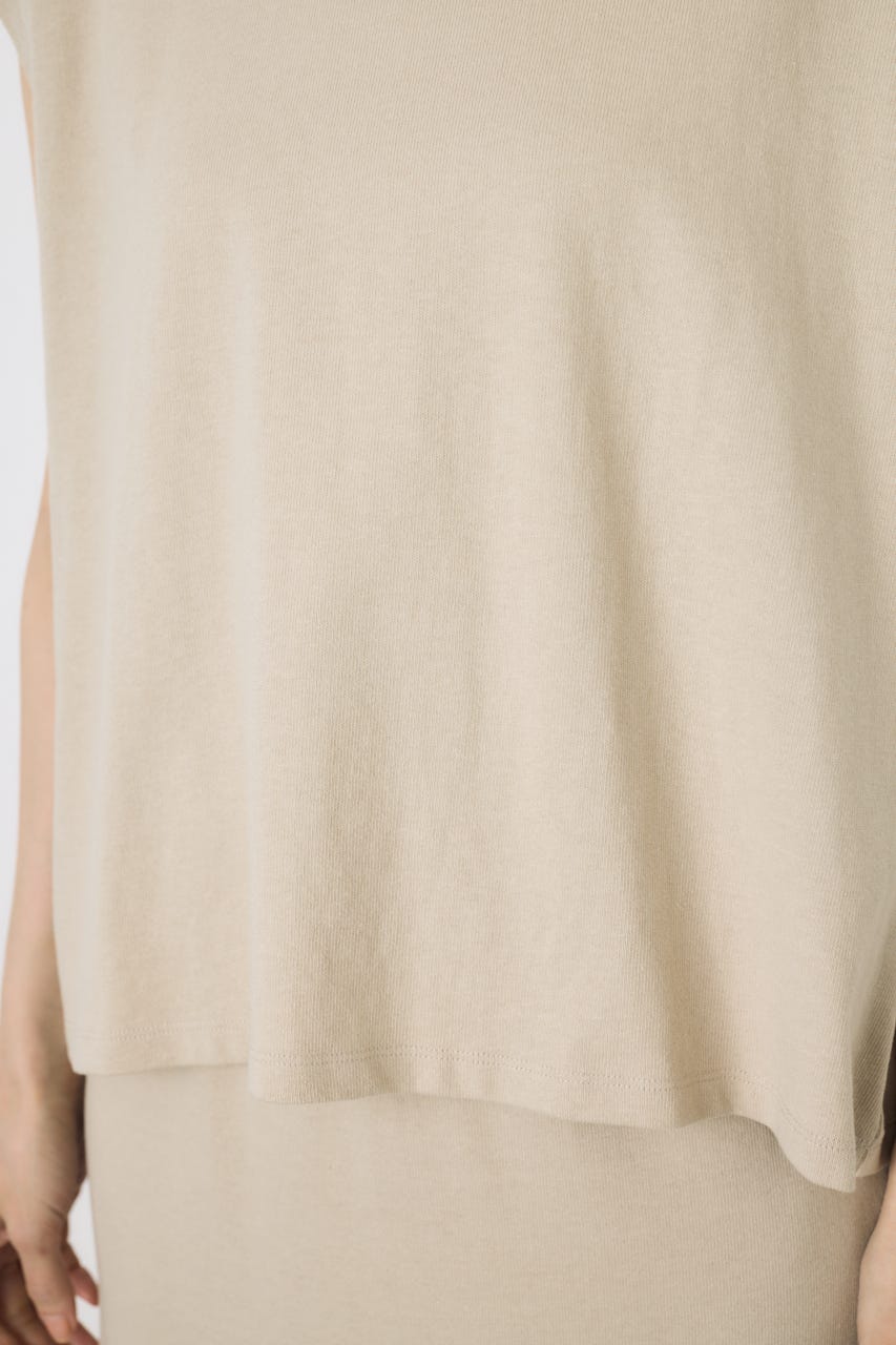 【GOLDEN PRICE 5/1(金)8:59までの特別価格】ノースリーブカットトップス BEG S