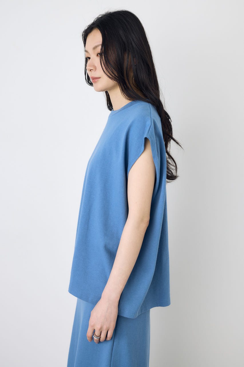 【GOLDEN PRICE 5/1(金)8:59までの特別価格】ノースリーブカットトップス BLU M