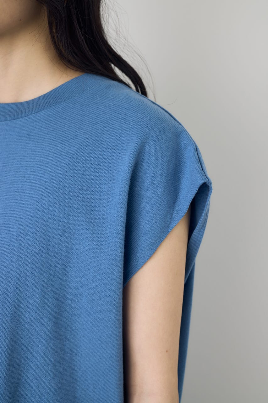 【GOLDEN PRICE 5/1(金)8:59までの特別価格】ノースリーブカットトップス BLU M