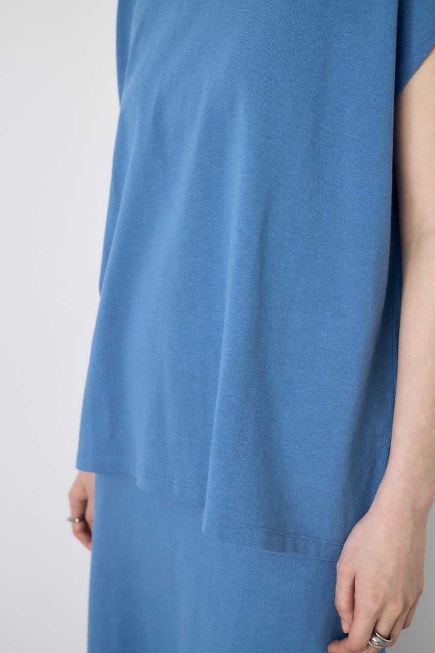 【GOLDEN PRICE 5/1(金)8:59までの特別価格】ノースリーブカットトップス BLU M