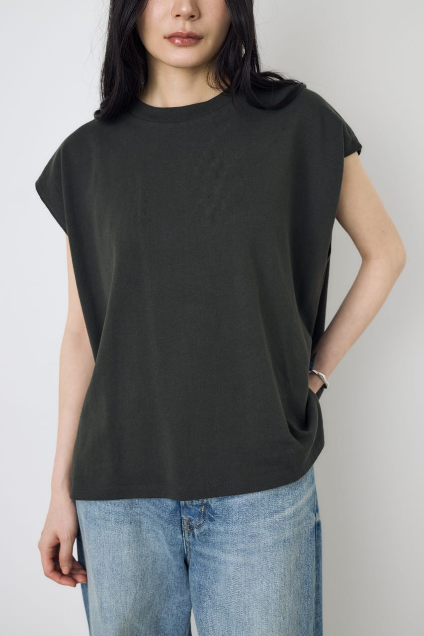 【GOLDEN PRICE 5/1(金)8:59までの特別価格】ノースリーブカットトップス L/BLK S