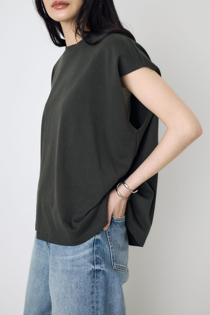 【GOLDEN PRICE 5/1(金)8:59までの特別価格】ノースリーブカットトップス L/BLK S