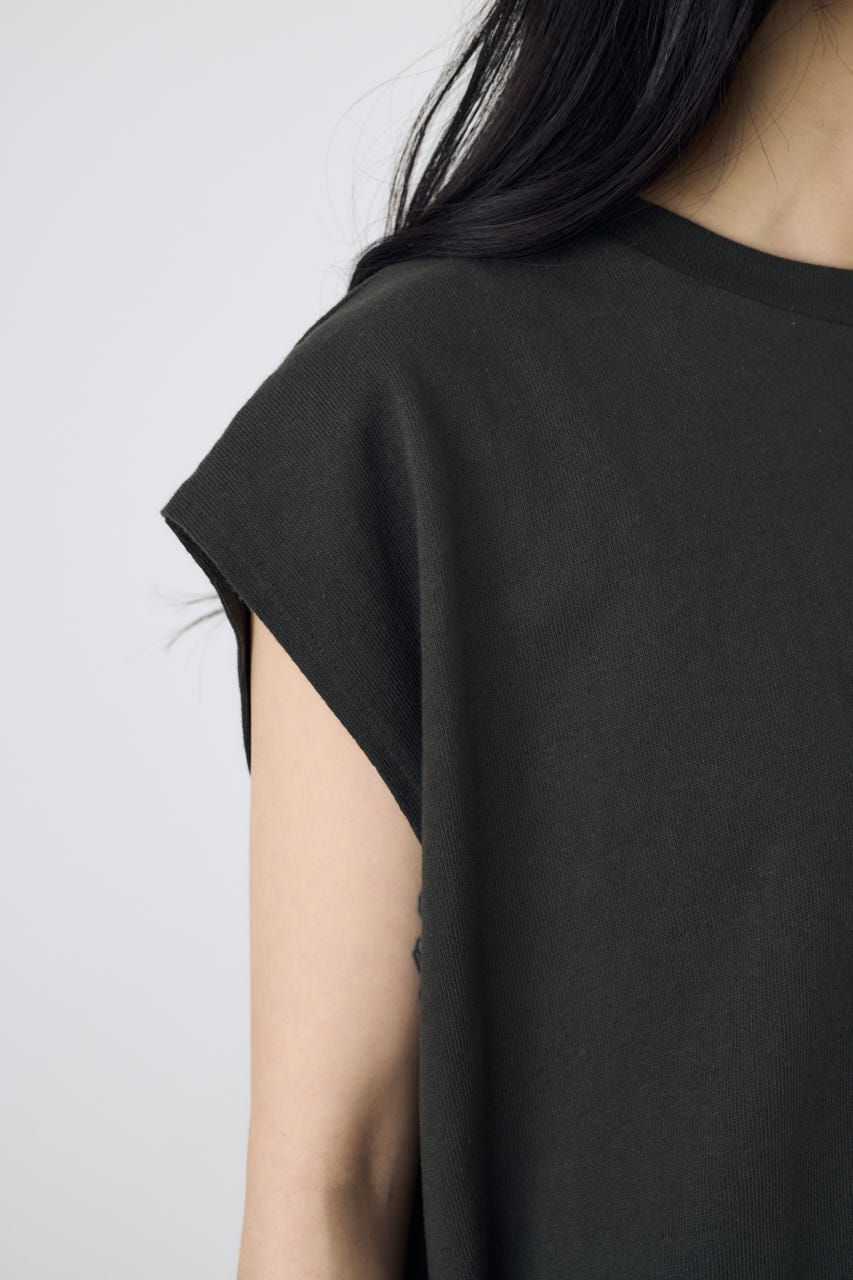 【GOLDEN PRICE 5/1(金)8:59までの特別価格】ノースリーブカットトップス L/BLK S