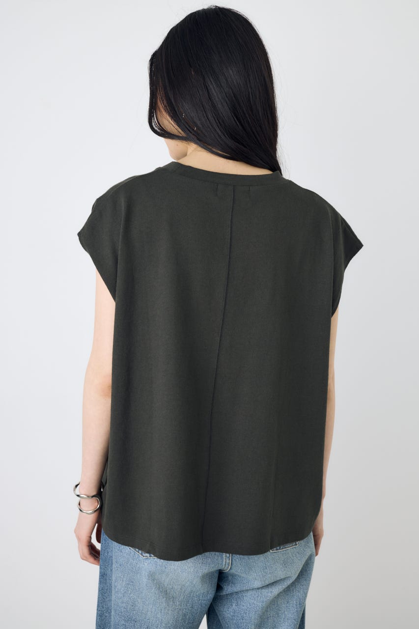 【GOLDEN PRICE 5/1(金)8:59までの特別価格】ノースリーブカットトップス L/BLK S