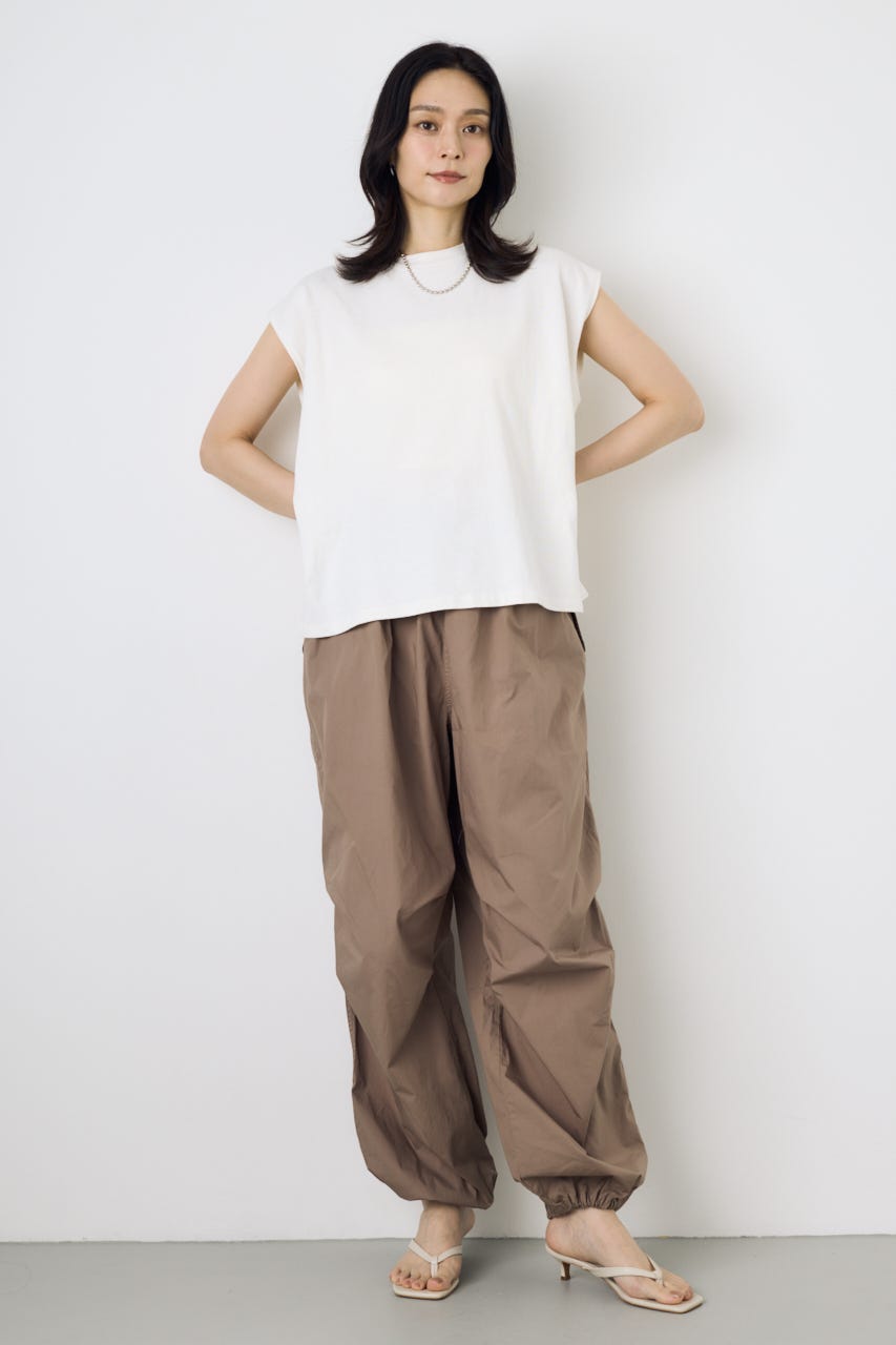 【GOLDEN PRICE 5/1(金)8:59までの特別価格】ノースリーブカットトップス O/WHT S