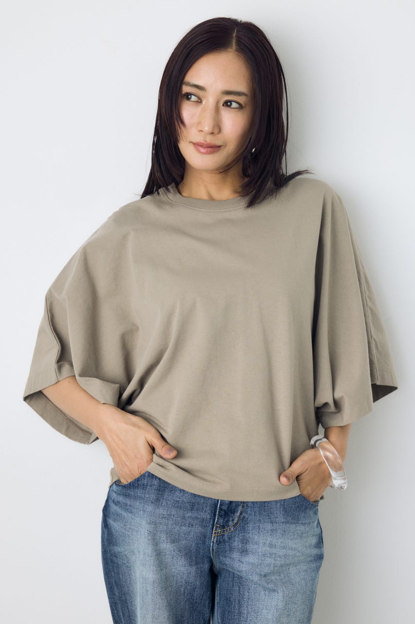 アーバンコットンドルマンTシャツ D/BEG M