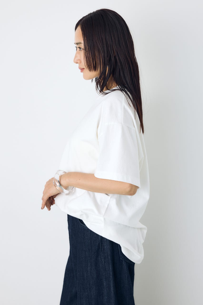 アーバンコットンルーズTシャツ O/WHT S