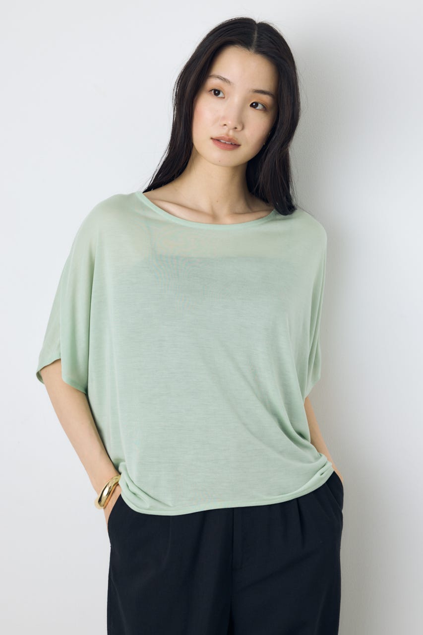 ドレープクロップドTシャツ MINT S