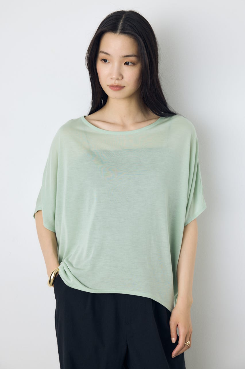 ドレープクロップドTシャツ MINT S