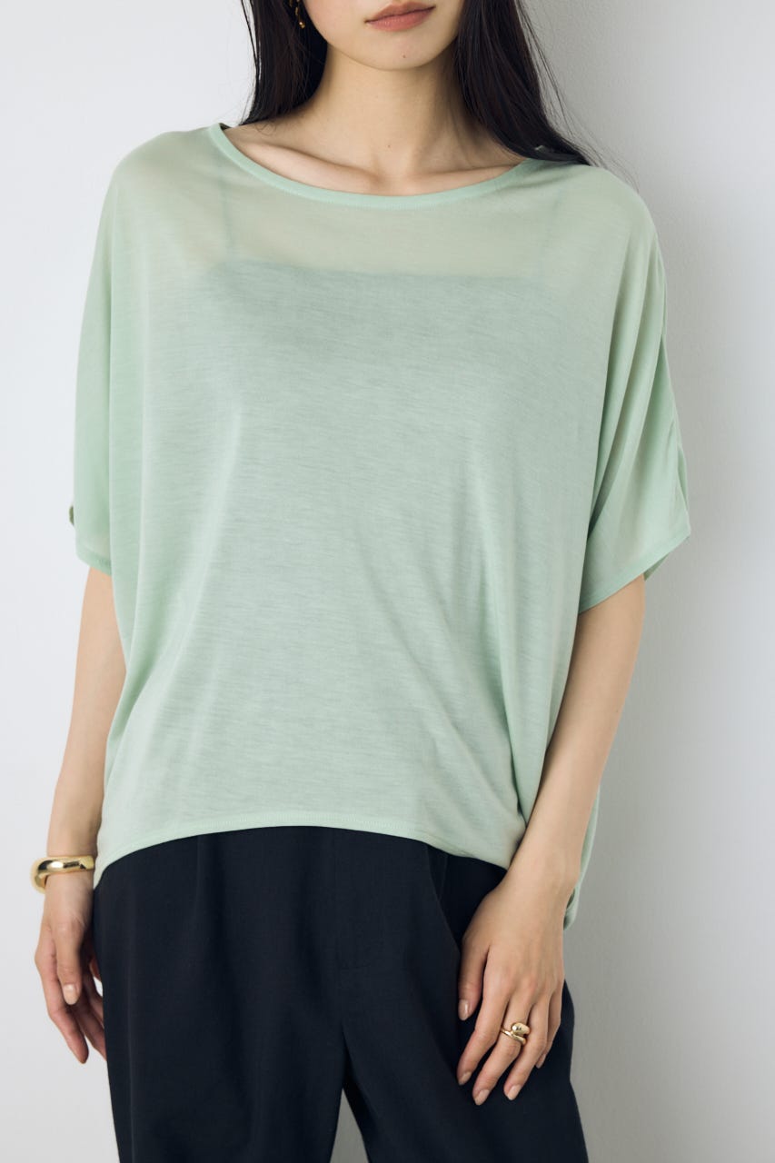 ドレープクロップドTシャツ MINT S