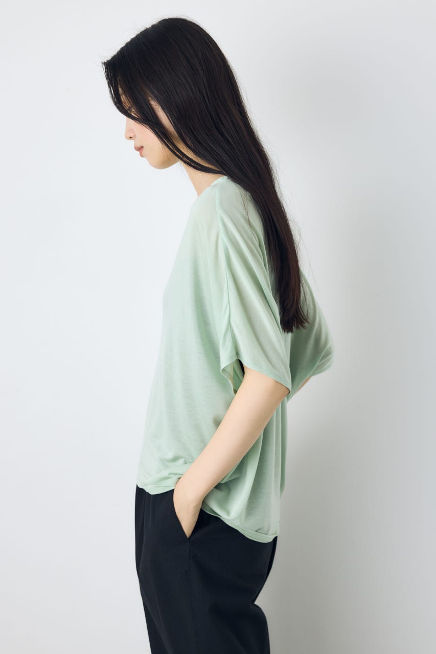 ドレープクロップドTシャツ MINT S