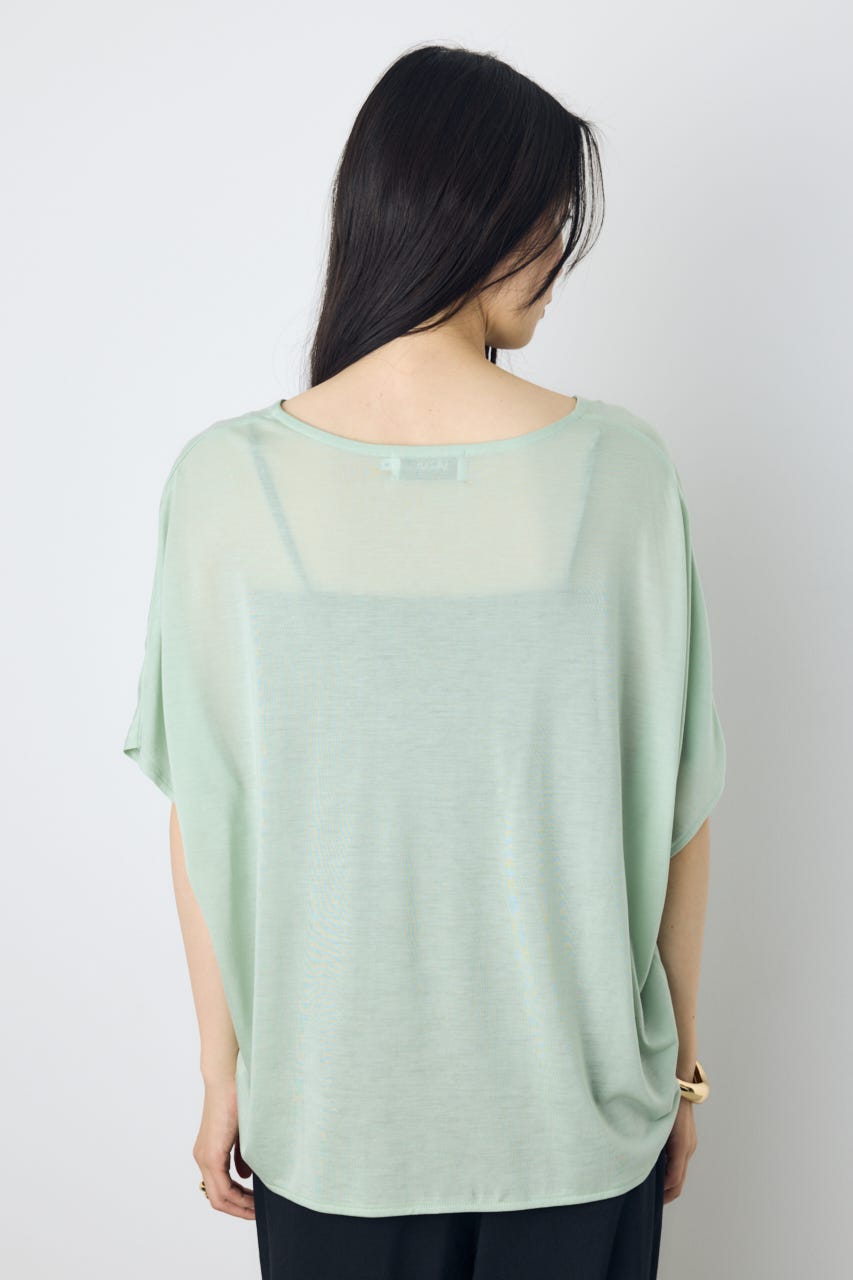 ドレープクロップドTシャツ MINT S