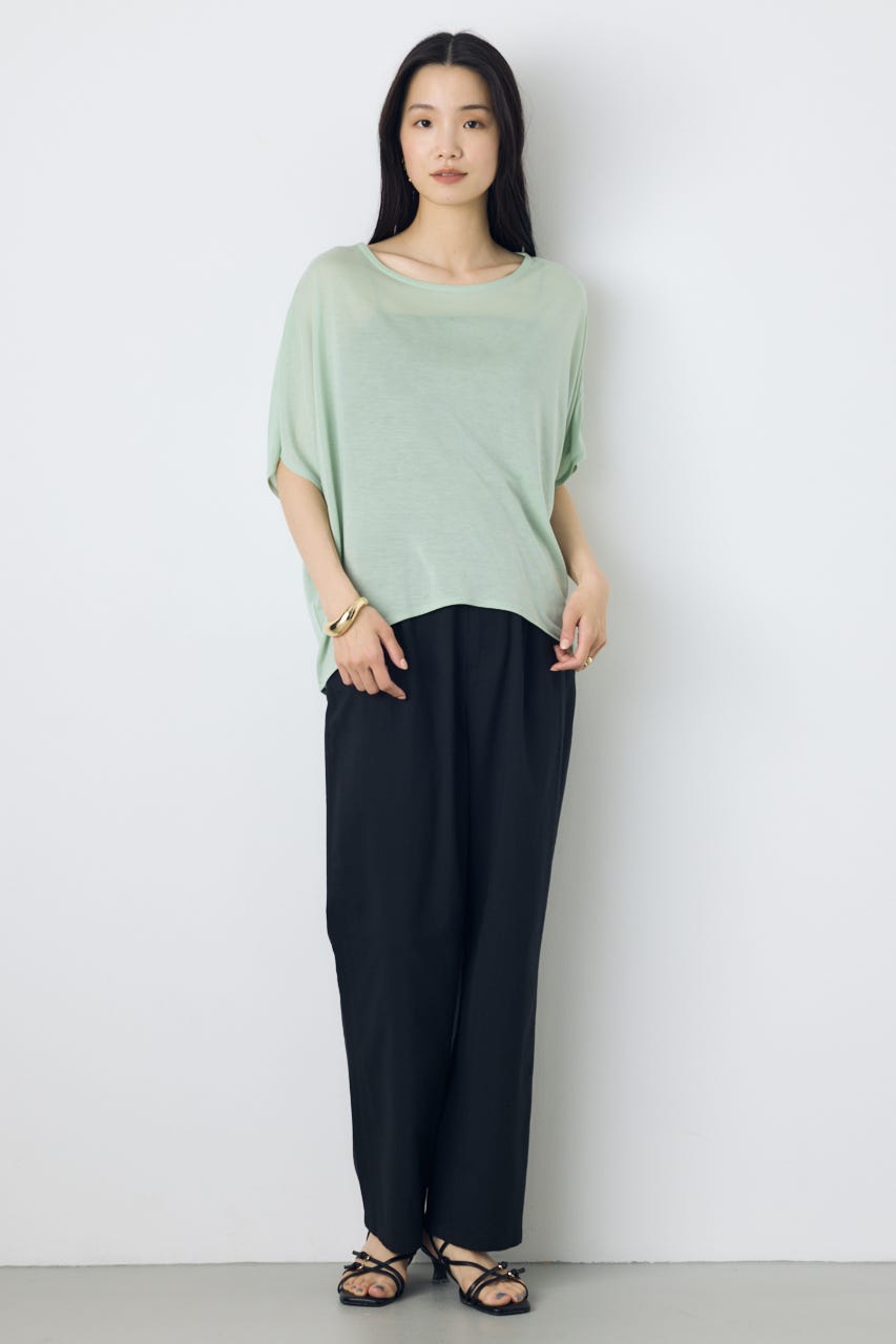 ドレープクロップドTシャツ MINT S