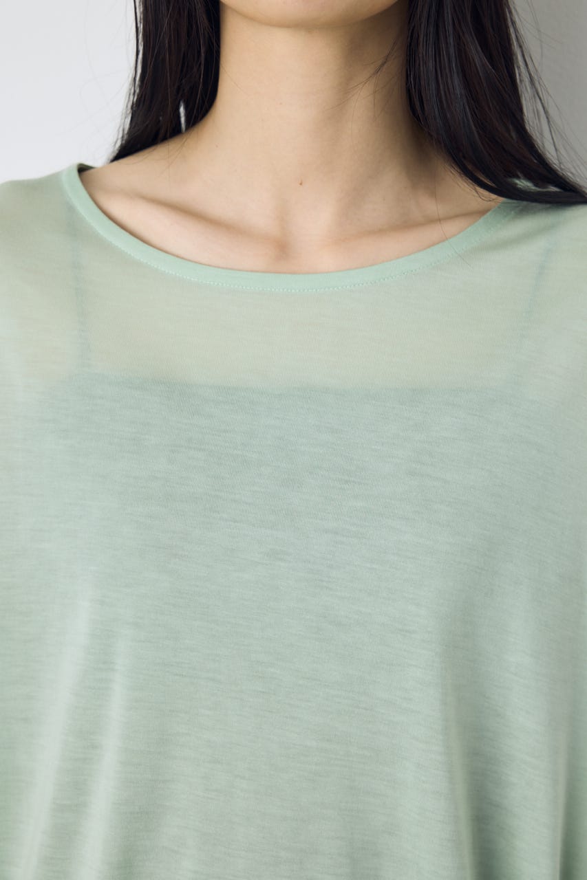 ドレープクロップドTシャツ MINT S