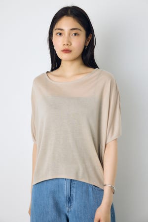 ドレープクロップドTシャツ