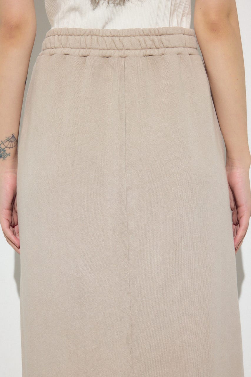 ピグメント起毛裏毛Iラインスカート BEG S