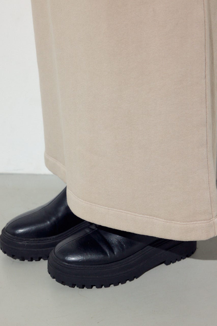 ピグメント起毛裏毛Iラインスカート BEG S