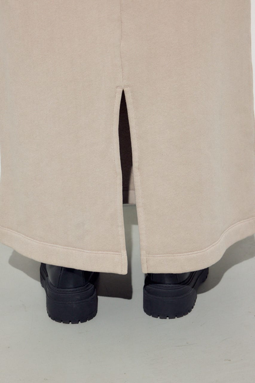 ピグメント起毛裏毛Iラインスカート BEG S