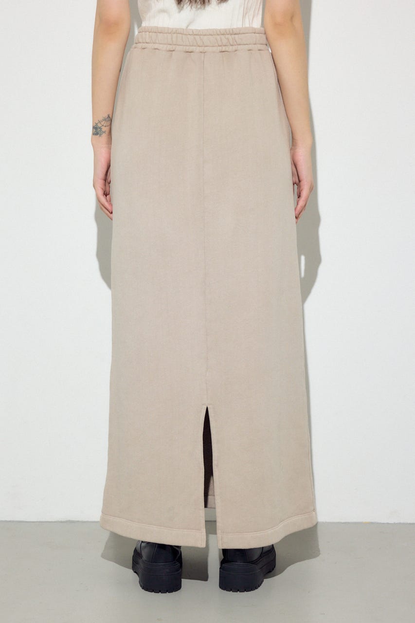 ピグメント起毛裏毛Iラインスカート BEG S